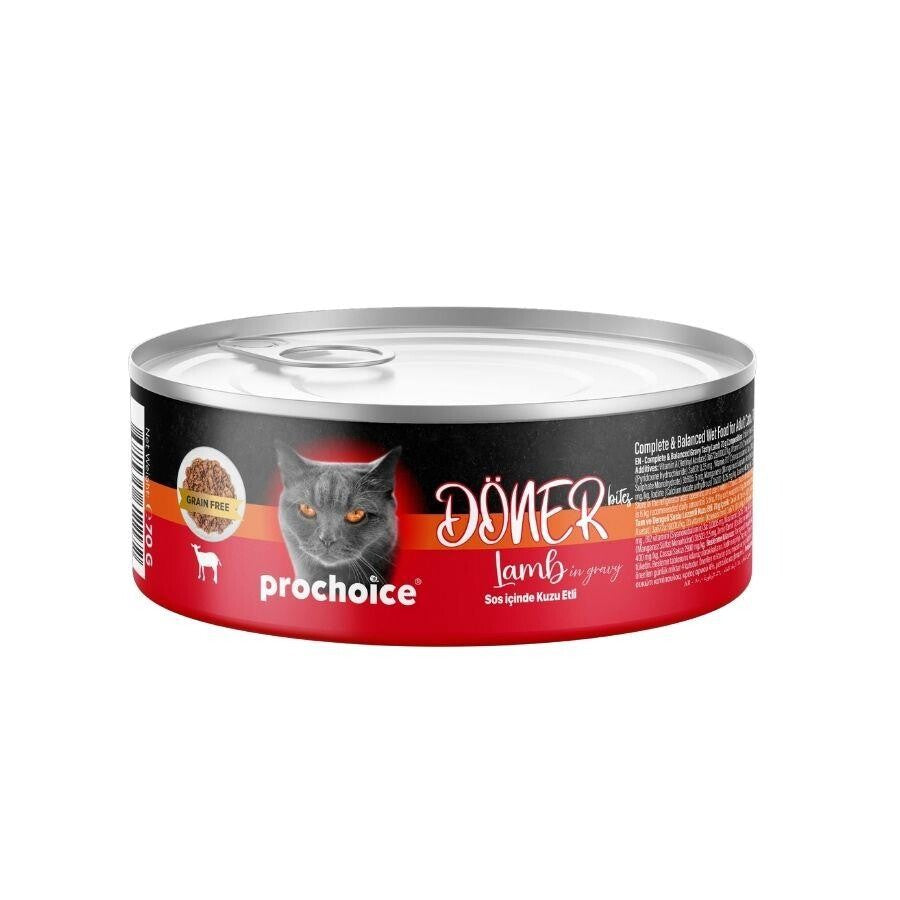 Prochoice Döner Bites Sos İçinde Kuzu Etli Yetişkin Kedi Konservesi 70 GR | SRC: Barcode: 8681465611172
